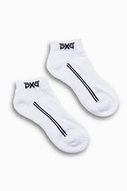 Women's Jacquard Logo Ankle Socks White